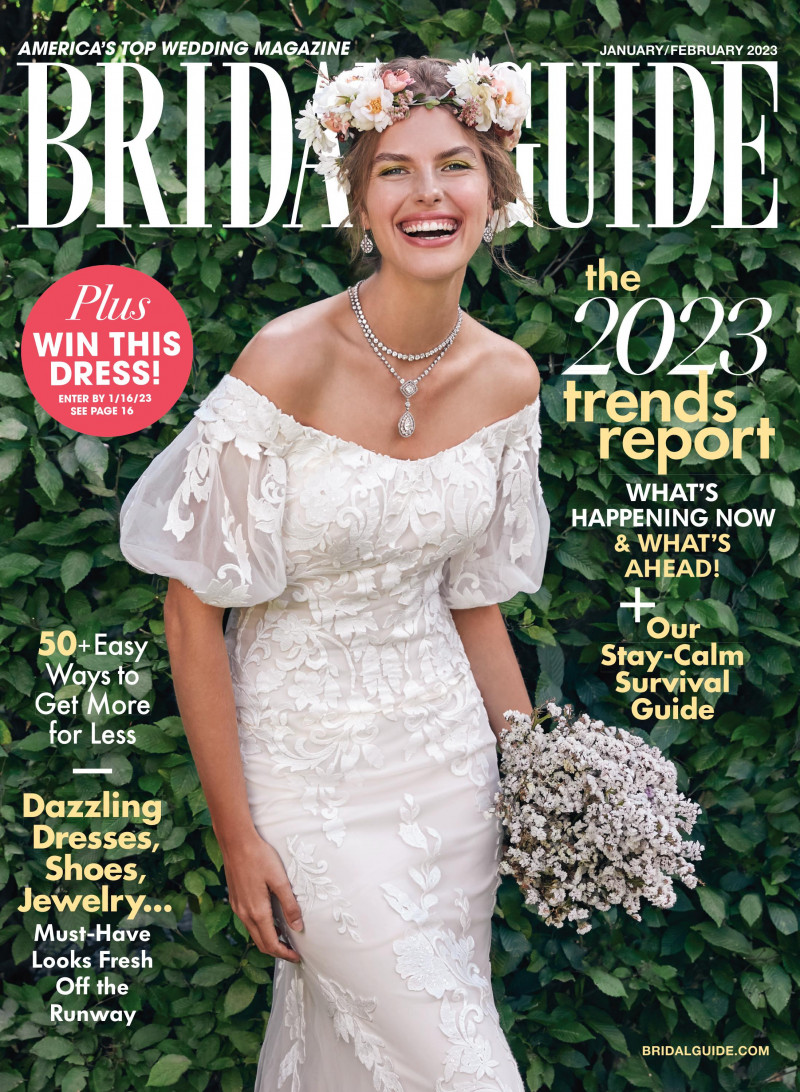  featured on the Bridal Guide cover from January 2023