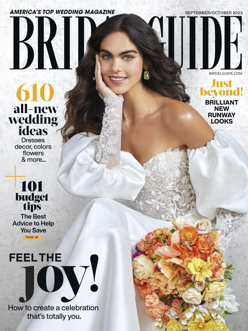  featured on the Bridal Guide cover from September 2023