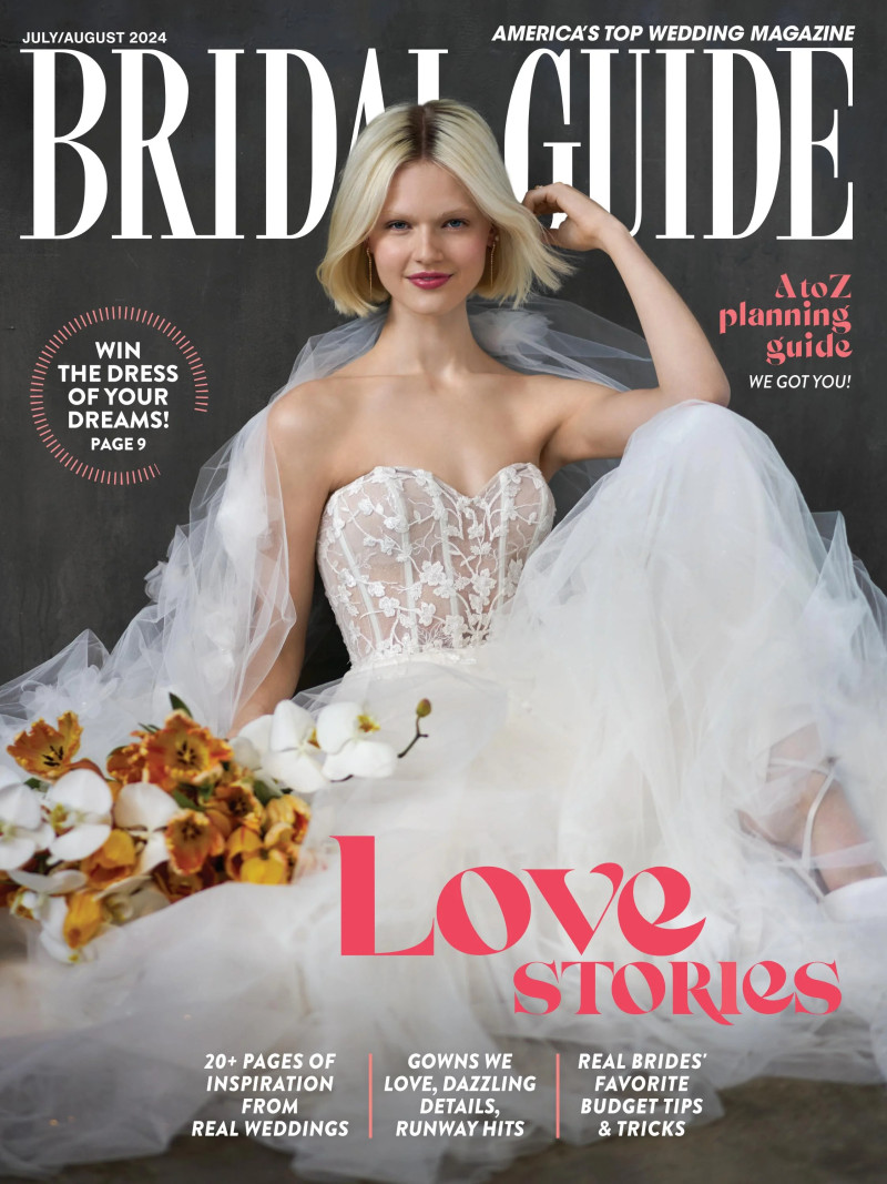  featured on the Bridal Guide cover from July 2024