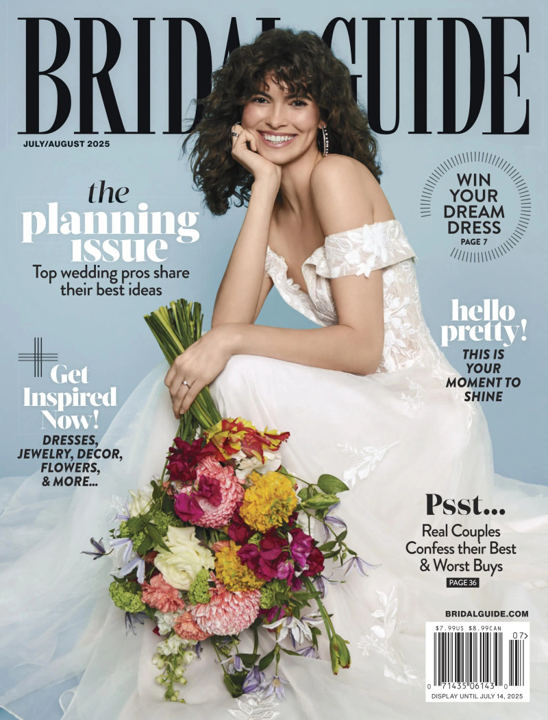  featured on the Bridal Guide cover from July 2025