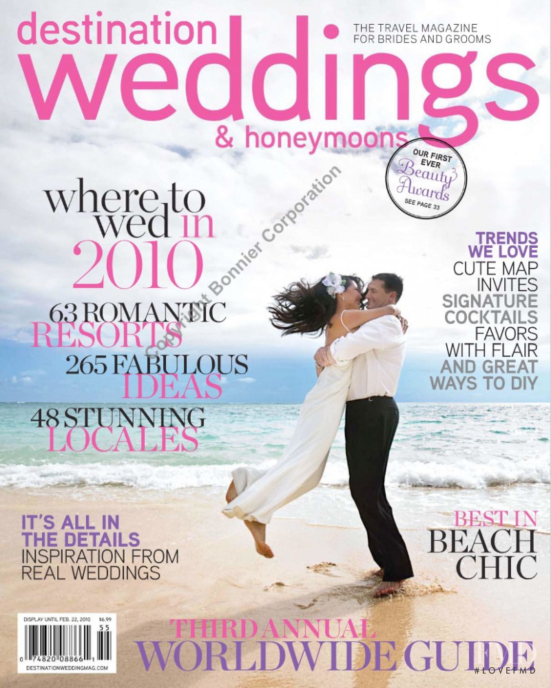  featured on the Destination Weddings & Honeymoons cover from February 2010