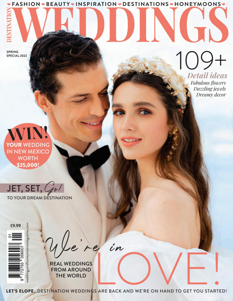  featured on the Destination Weddings & Honeymoons cover from March 2022
