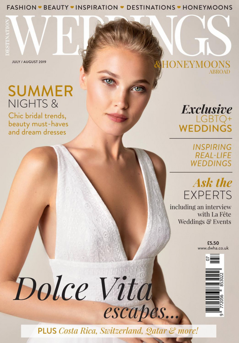  featured on the Destination Weddings & Honeymoons cover from July 2019