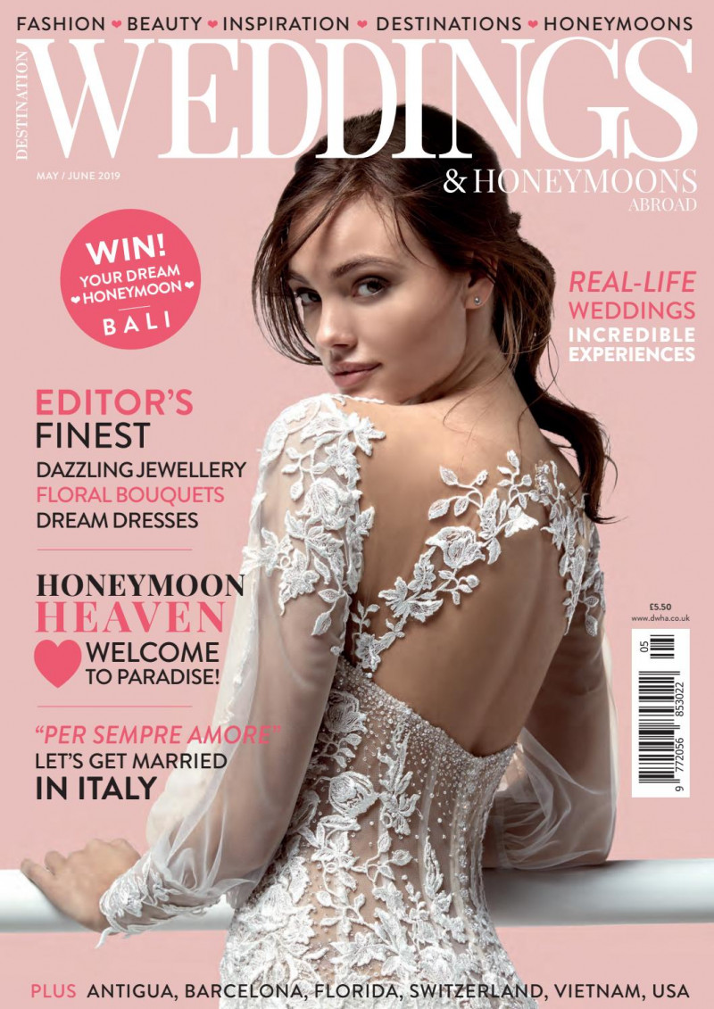  featured on the Destination Weddings & Honeymoons cover from May 2019