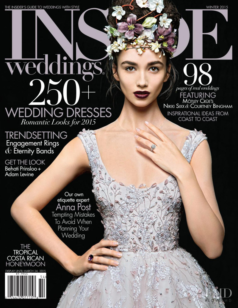  featured on the Inside Weddings cover from December 2015