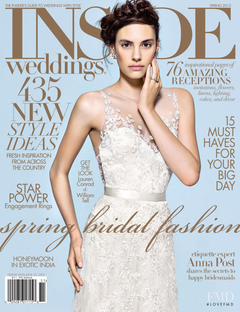  featured on the Inside Weddings cover from March 2015