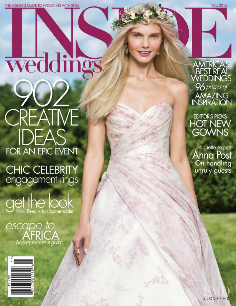  featured on the Inside Weddings cover from September 2015