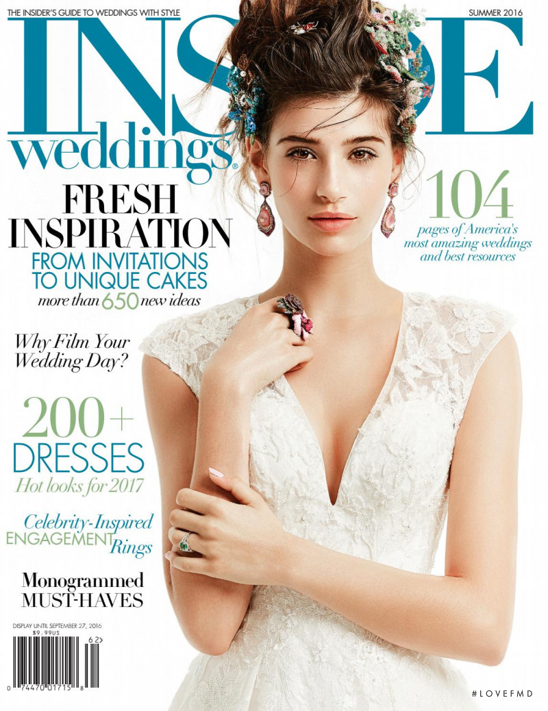  featured on the Inside Weddings cover from June 2016