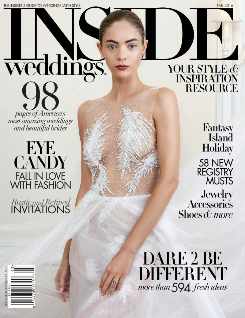  featured on the Inside Weddings cover from September 2016