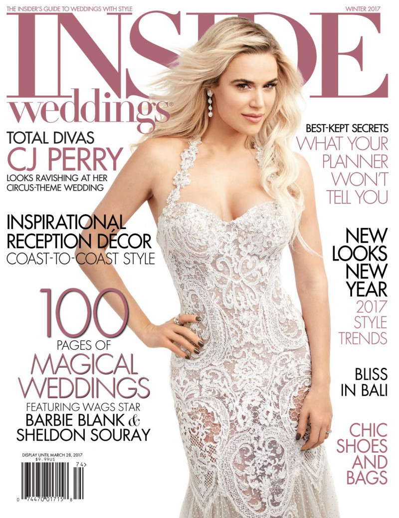  featured on the Inside Weddings cover from December 2017