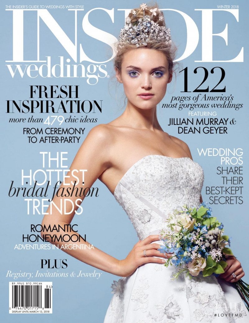  featured on the Inside Weddings cover from December 2018