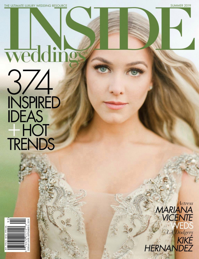  featured on the Inside Weddings cover from June 2019