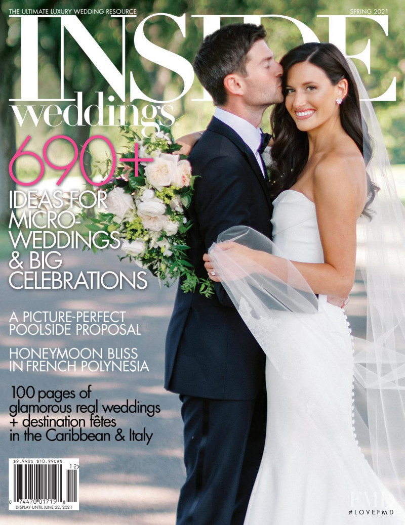  featured on the Inside Weddings cover from March 2021