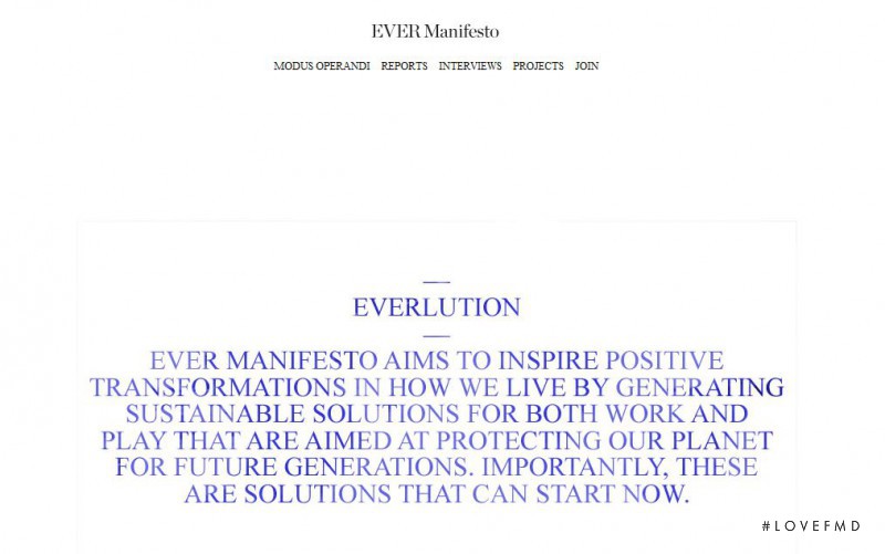  featured on the EverManifesto.com screen from April 2010