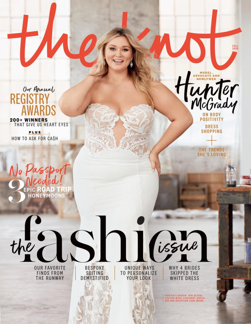 Hunter McGrady featured on the the knot cover from September 2019