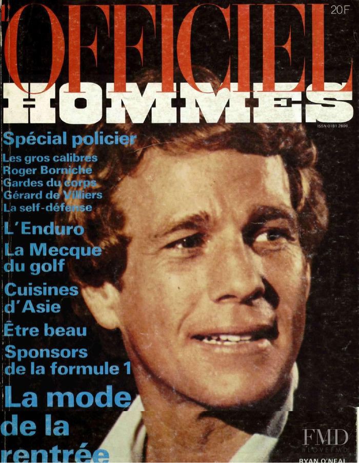 Ryan O\'Neal featured on the L\'Officiel Hommes cover from August 1978