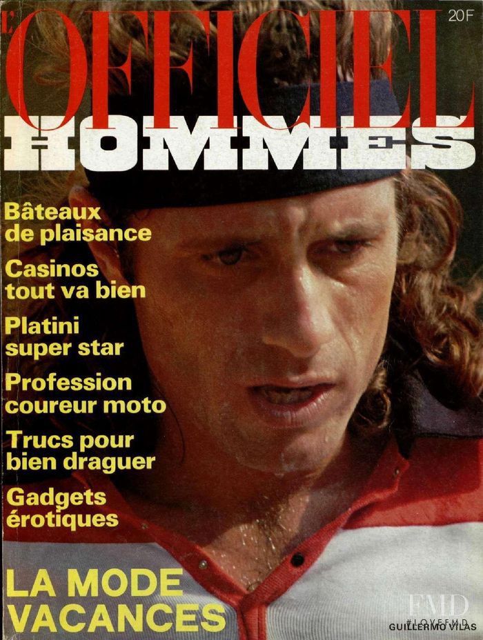 Guillermo Vilas featured on the L\'Officiel Hommes cover from June 1978