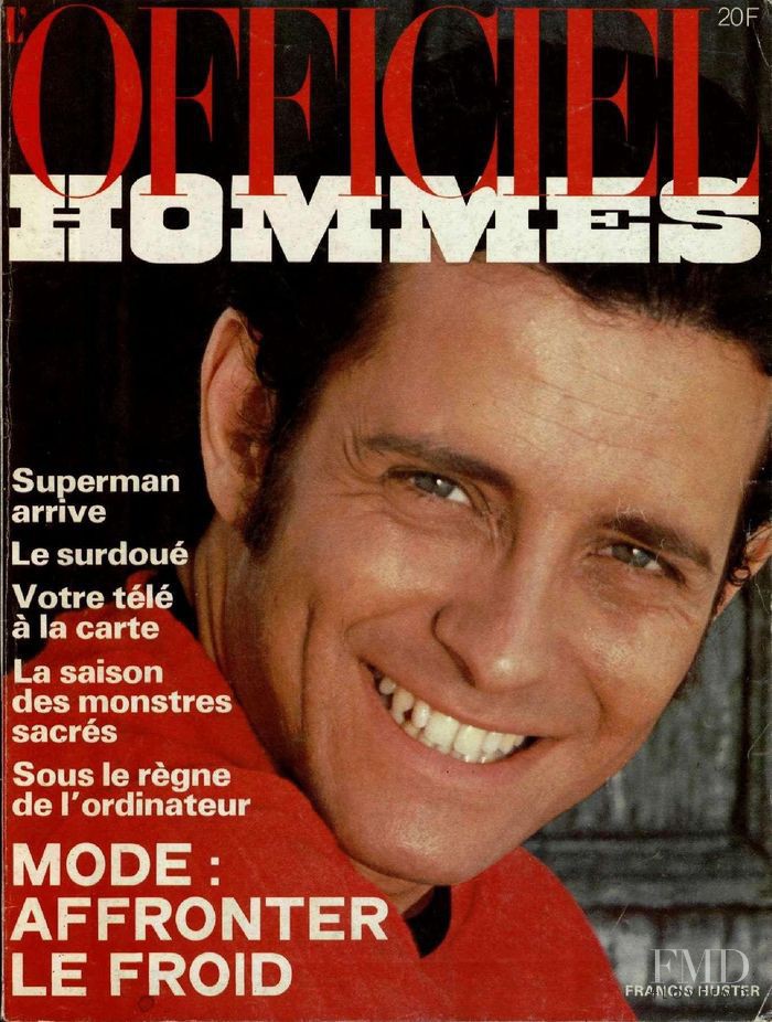 Francis Huster featured on the L\'Officiel Hommes cover from October 1978