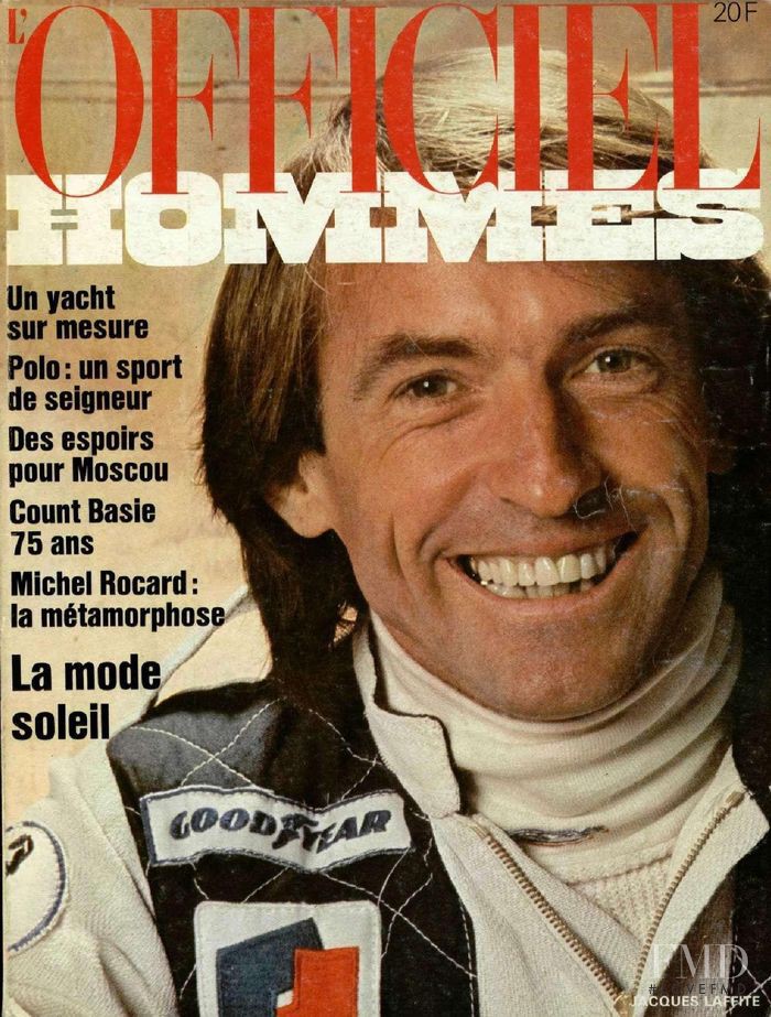 Jacques Lafeite featured on the L\'Officiel Hommes cover from April 1979