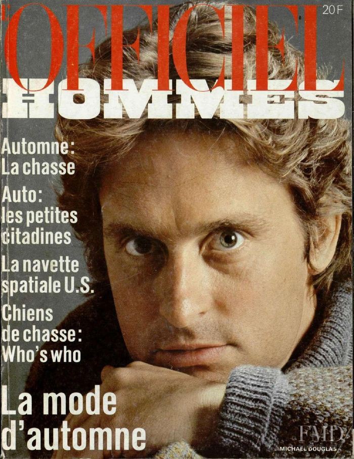Michael Douglas featured on the L\'Officiel Hommes cover from June 1979