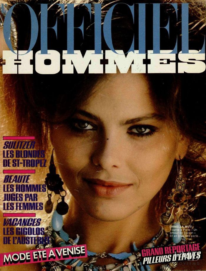 Ornella Muti featured on the L\'Officiel Hommes cover from August 1983