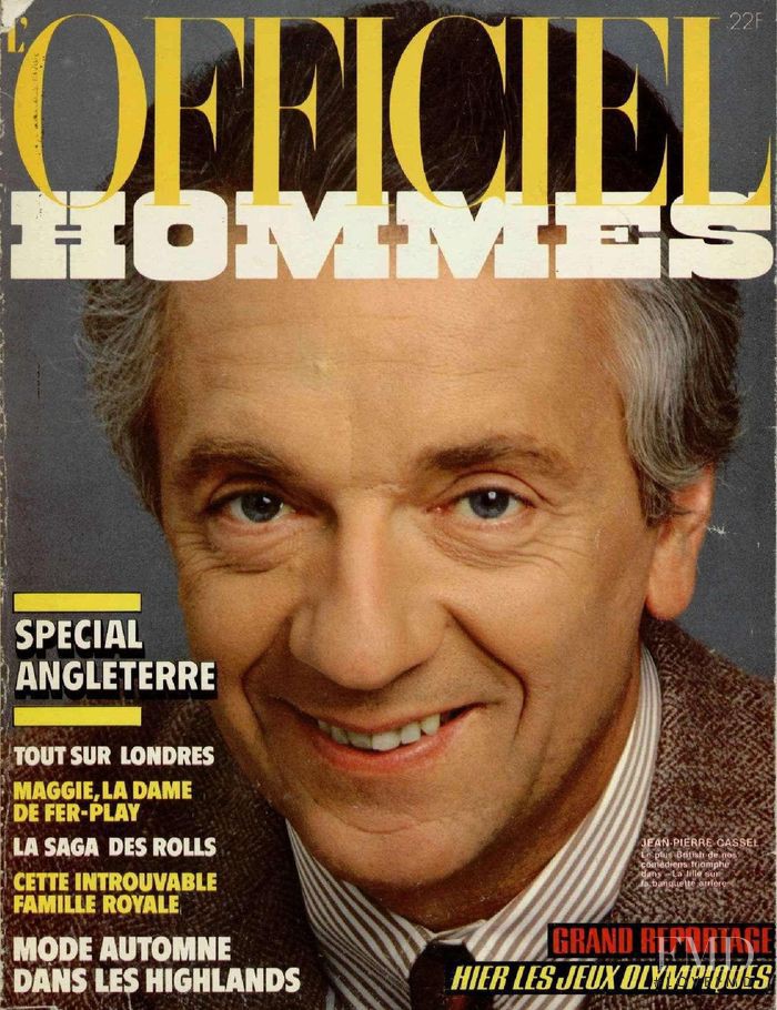 Jean-Pierre Cassel featured on the L\'Officiel Hommes cover from September 1983