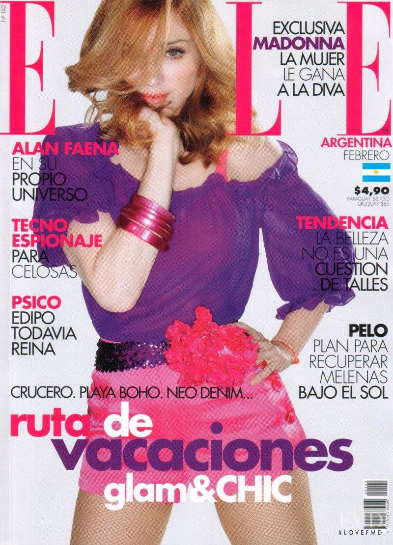 Madonna featured on the Elle Argentina cover from February 2008