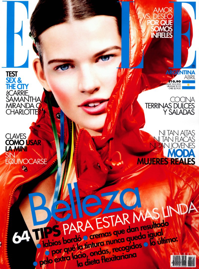 Bette Franke featured on the Elle Argentina cover from April 2010