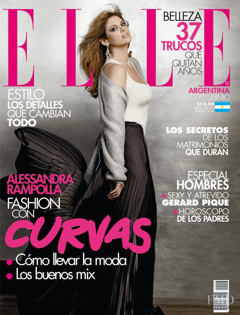 Alessandra Rampolla featured on the Elle Argentina cover from June 2011
