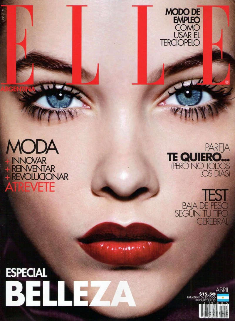 Barbara Palvin featured on the Elle Argentina cover from April 2012