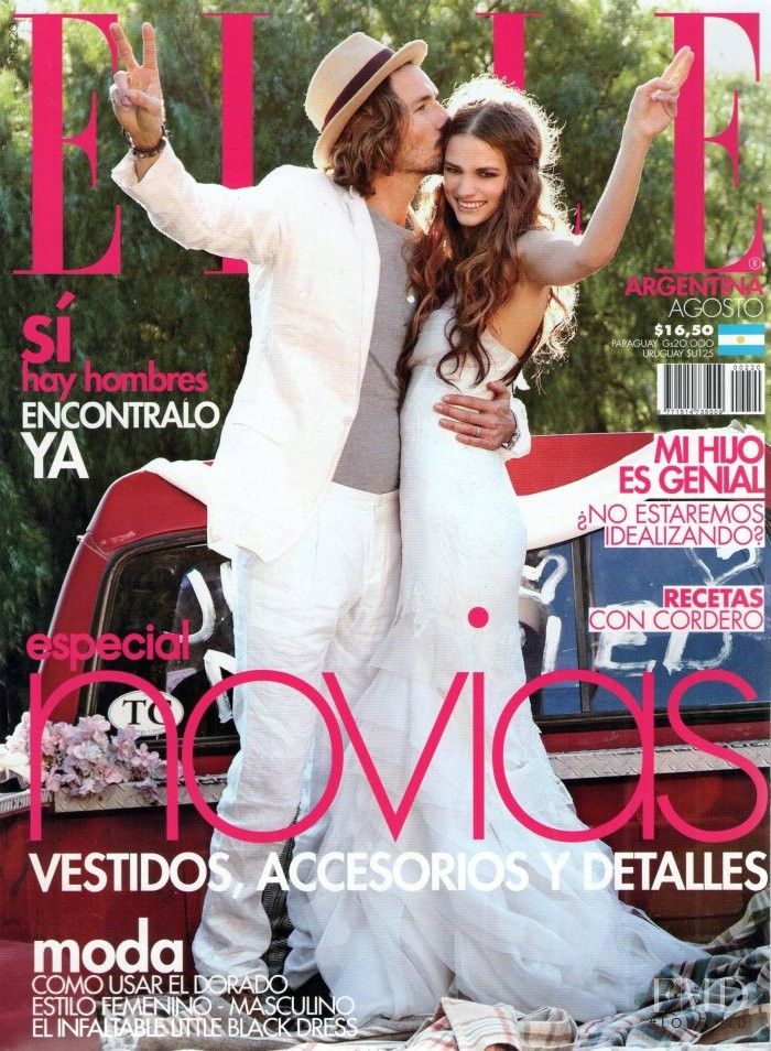 Sharon Kavjian featured on the Elle Argentina cover from August 2012
