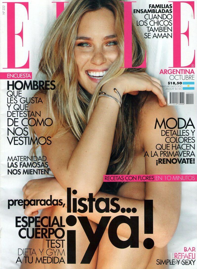 Bar Refaeli featured on the Elle Argentina cover from October 2012