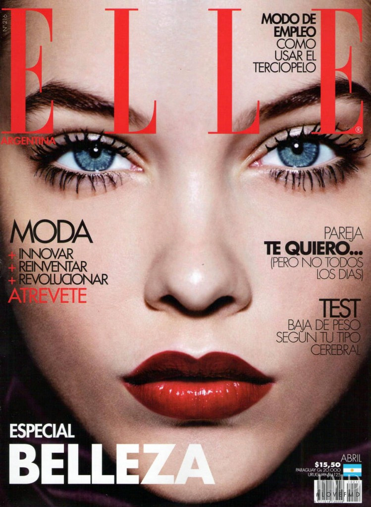 Barbara Palvin featured on the Elle Argentina cover from April 2013