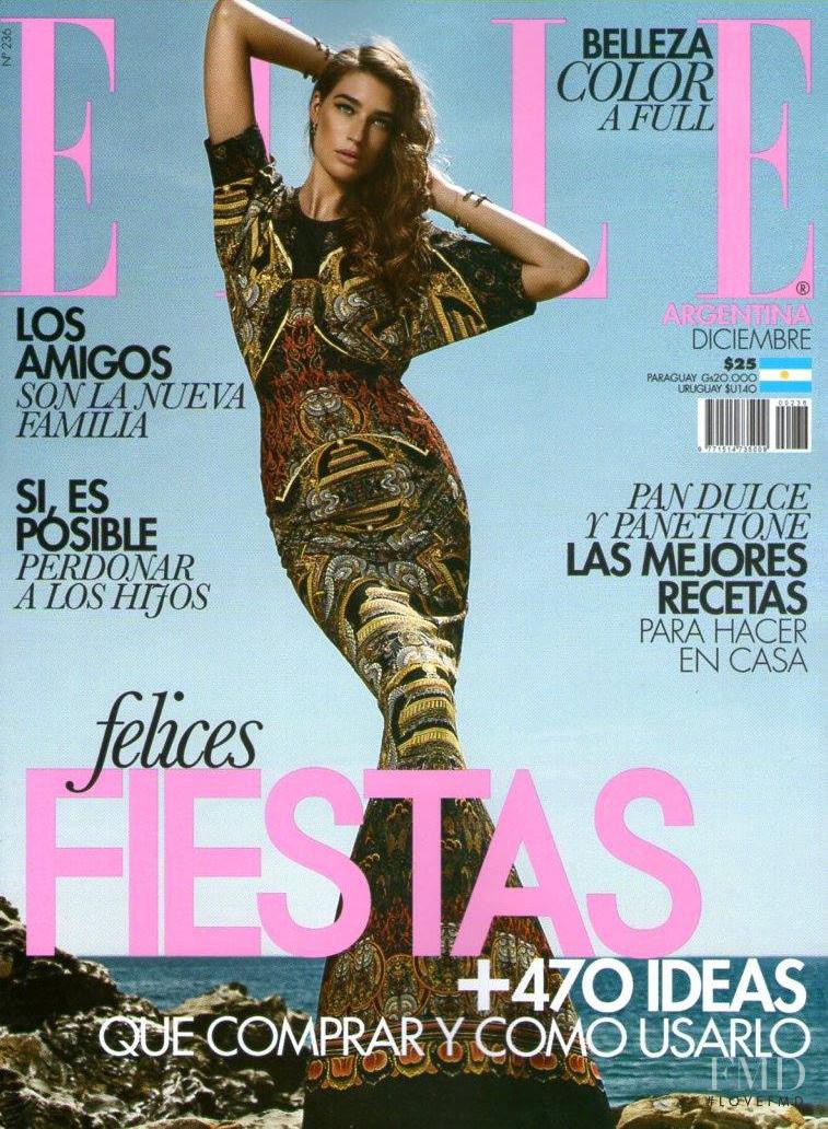 Natalia Vodianova featured on the Elle Argentina cover from December 2013
