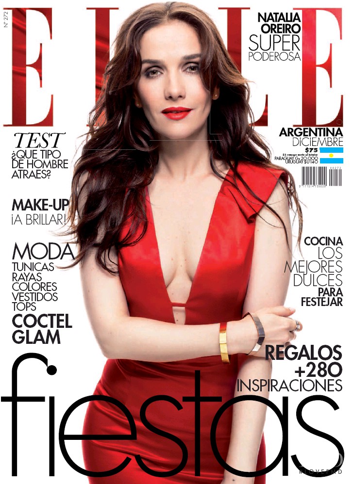 Natalia Oreiro featured on the Elle Argentina cover from December 2016