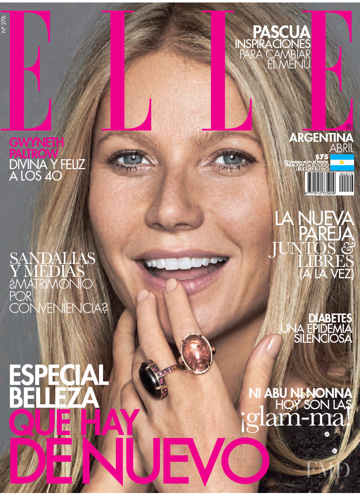 Gwyneth Paltrow featured on the Elle Argentina cover from April 2017