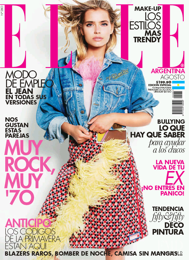  Sif Saga featured on the Elle Argentina cover from August 2017
