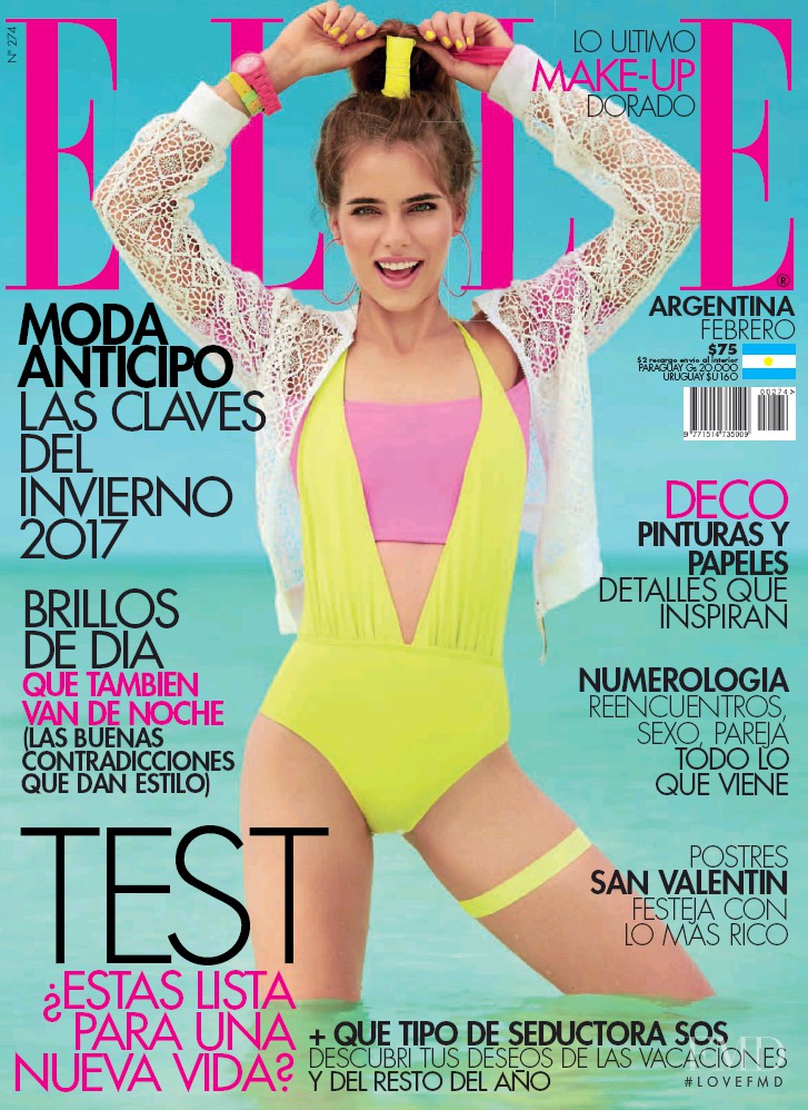 Sif Dag featured on the Elle Argentina cover from February 2017