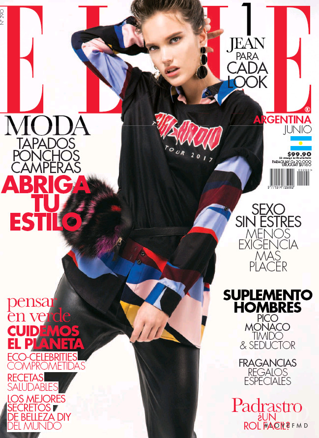 Kinga Trojan  featured on the Elle Argentina cover from June 2018