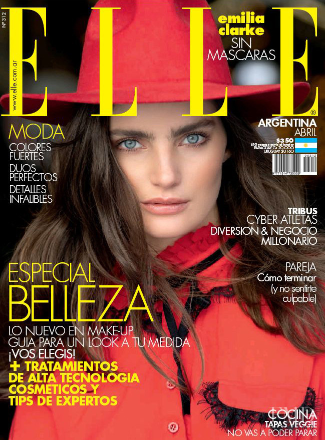 Delfina Morbelli featured on the Elle Argentina cover from April 2020