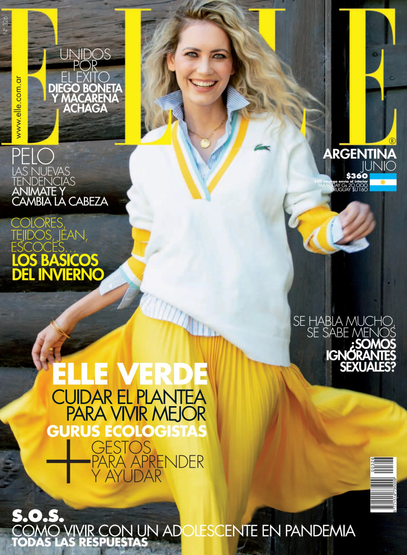 Dryca Panzin featured on the Elle Argentina cover from June 2021