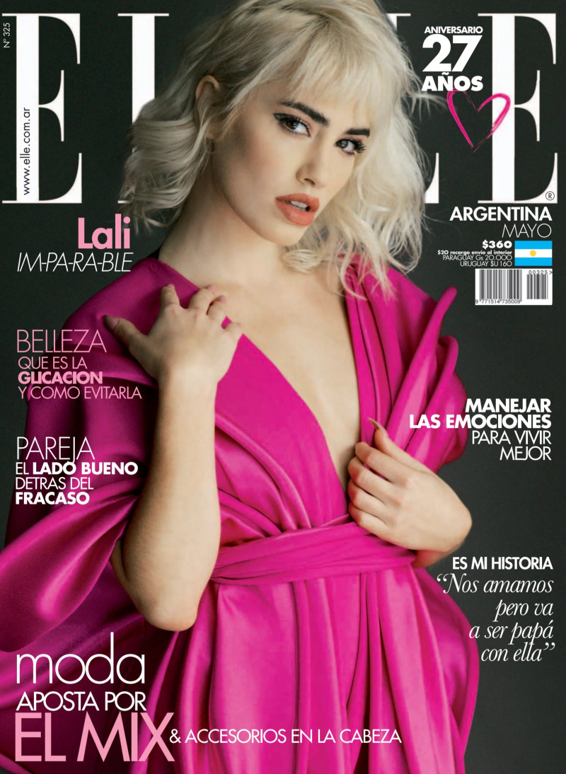 Lali Esposito featured on the Elle Argentina cover from May 2021