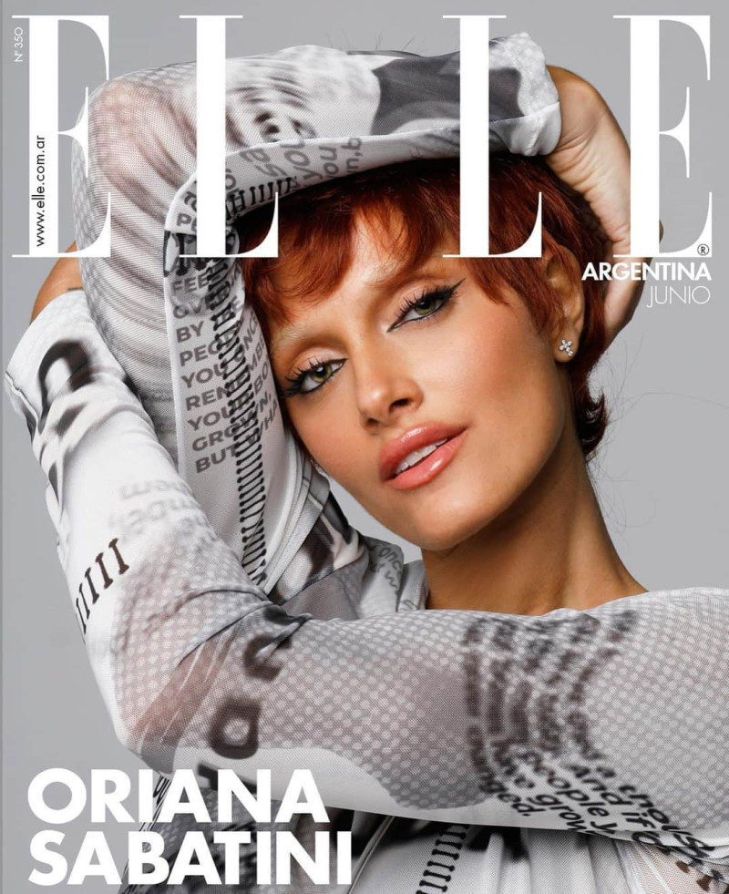 Oriana Sabatini featured on the Elle Argentina cover from June 2023