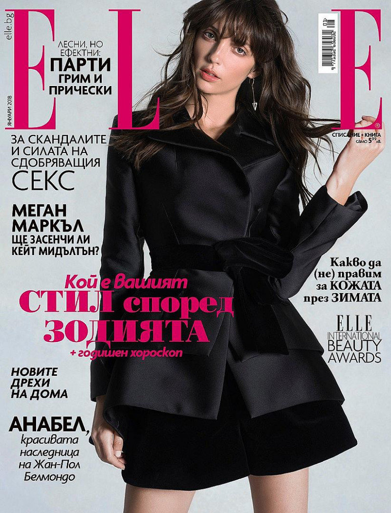  featured on the Elle Bulgaria cover from January 2018