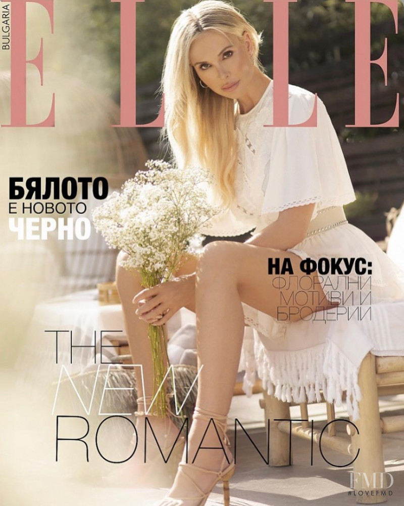 Monica Hansen featured on the Elle Bulgaria cover from June 2020