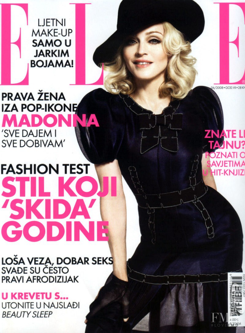Madonna featured on the Elle Croatia cover from June 2008