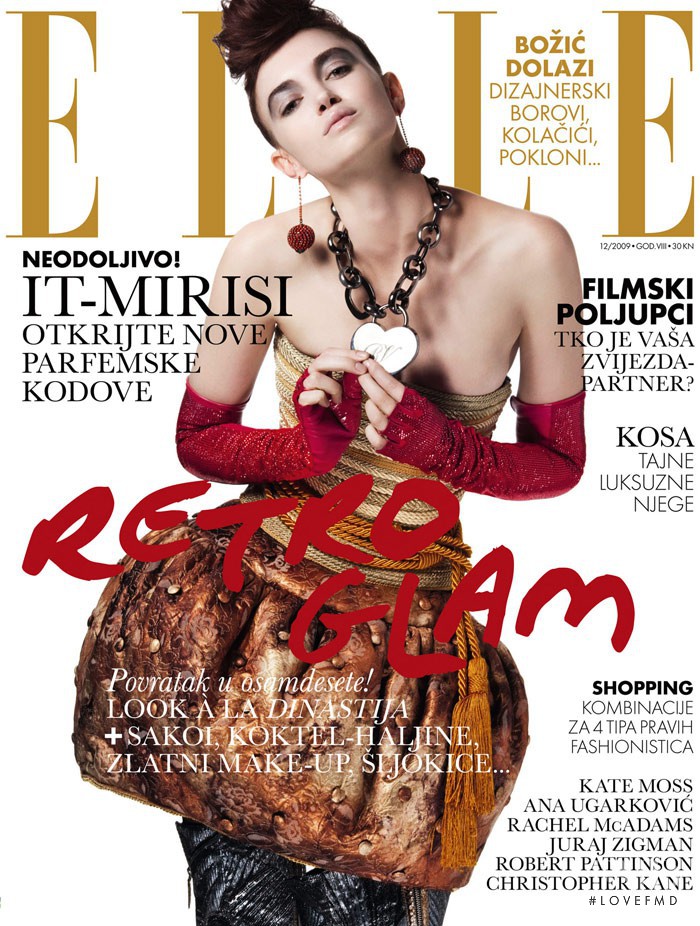 Rachel Alexander featured on the Elle Croatia cover from December 2009