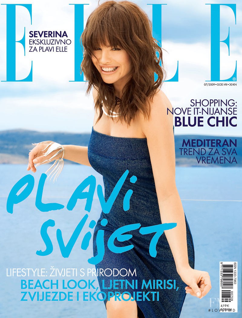Severina featured on the Elle Croatia cover from July 2009