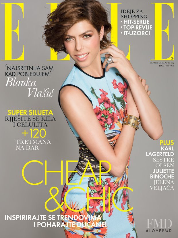 Blanka Vlasic featured on the Elle Croatia cover from May 2012