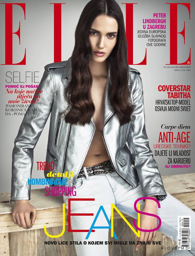 Tabitha Pernar featured on the Elle Croatia cover from April 2014